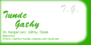 tunde gathy business card
